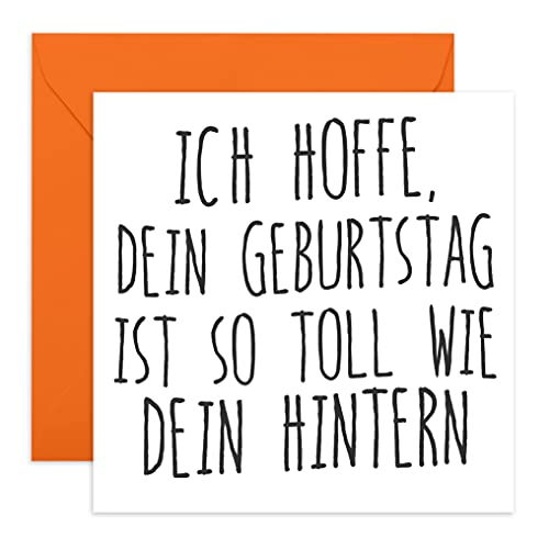 Central 23 Lustige Geburtstagskarte Mann IST SO TOLL WIE DEIN HINTERN - Glückwunschkarte Geburtstag für Männer - Karte für Geburtstage oder Feiern - Humorvolle Grußkarte für Freunde von Central 23