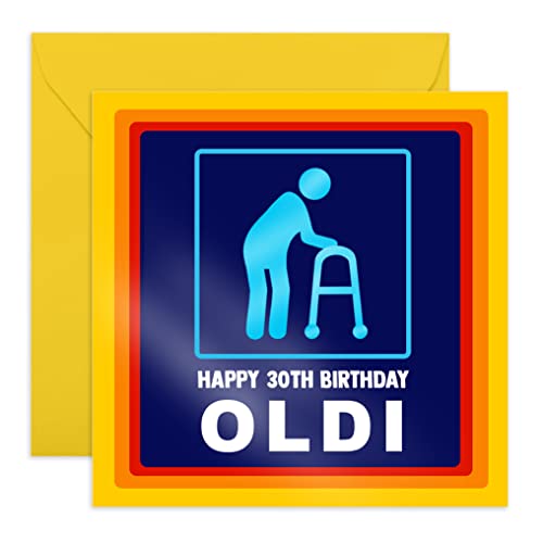 Central 23 - Lustige Geburtstagskarte zum 30. Geburtstag "Happy 30th Birthday Oldi" – Geschenk für ihn 30. Geburtstag – Geschenk für ihn 30. Geburtstag – Witze für die Frau von Central 23