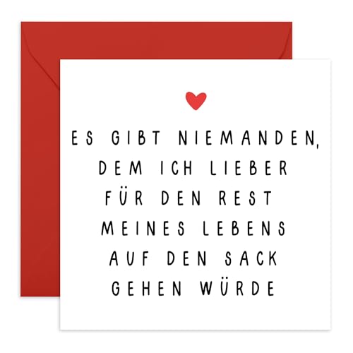 Central 23 Lustige Jahrestag karte für Männer und Frauen – humorvolle Geburtstagskarte für Freund, Freundin – zum Hochzeitstag oder Valentinstag – mit Aufklebern von Central 23