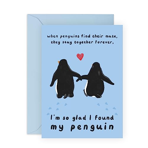 Central 23 Pinguin Jahrestag karte für Ehemann, Ehefrau, Partnerin – You Are My Penguin – Valentinstagskarte für Freund, Freundin, Verlobte – kommt mit Aufklebern von Central 23