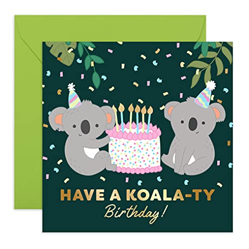 Central 23 - Süße Geburtstagskarte für Sie – Have a Koala-ty Birthday! – Lustige Glückwunschkarte für Ihn – Ideale Geburtstagskarte für Frauen – Niedliche Glückwunschkarte für Tochter von Central 23