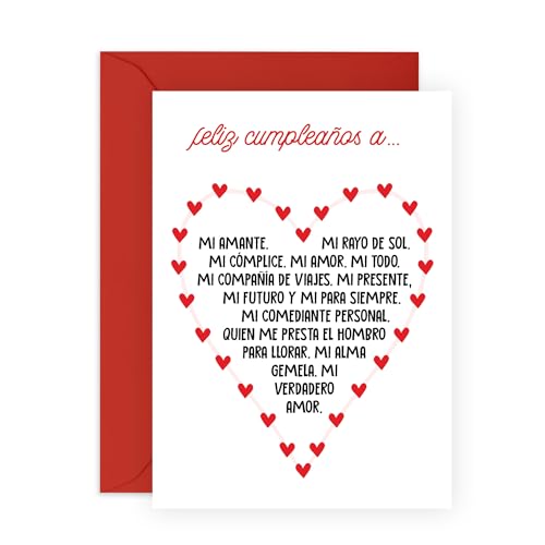 Central 23 Tarjeta De Cumpleaños Del Marido - MI VERDADERO AMOR - Dulces Tarjetas De Cumpleaños Para Hombre - Tarjeta De Felicitación De Amor Para El Novio - Viene Con Pegatinas - Por Central 23 Tarjeta De Cumpleaños Del Marido - MI VERDADERO AMOR - Dulces Tarjetas De Cumpleaños Para Hombre - Tarjeta De Felicitación De Amor Para El Novio - Viene Con Pegatinas - Por von Central 23