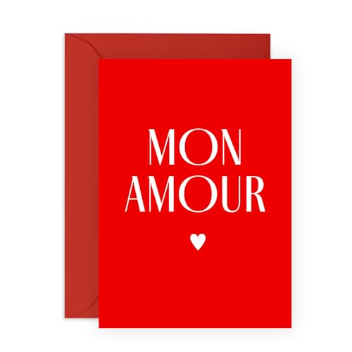 Französische Liebeskarte – romantisch "Mon Amour" – Geschenke für Ehefrau, Ehemann, Freundin, Freund, Verlobte, Frauen, Männer, Paare, Babe, Hunt, Liebling – zum Jahrestag, Valentinstag – mit Französische Liebeskarte – romantisch "Mon Amour" – Geschenke für Ehefrau, Ehemann, Freundin, Freund, Verlobte, Frauen, Männer, Paare, Babe, Hunt, Liebling – zum Jahrestag, Valentinstag – mit von Central 23