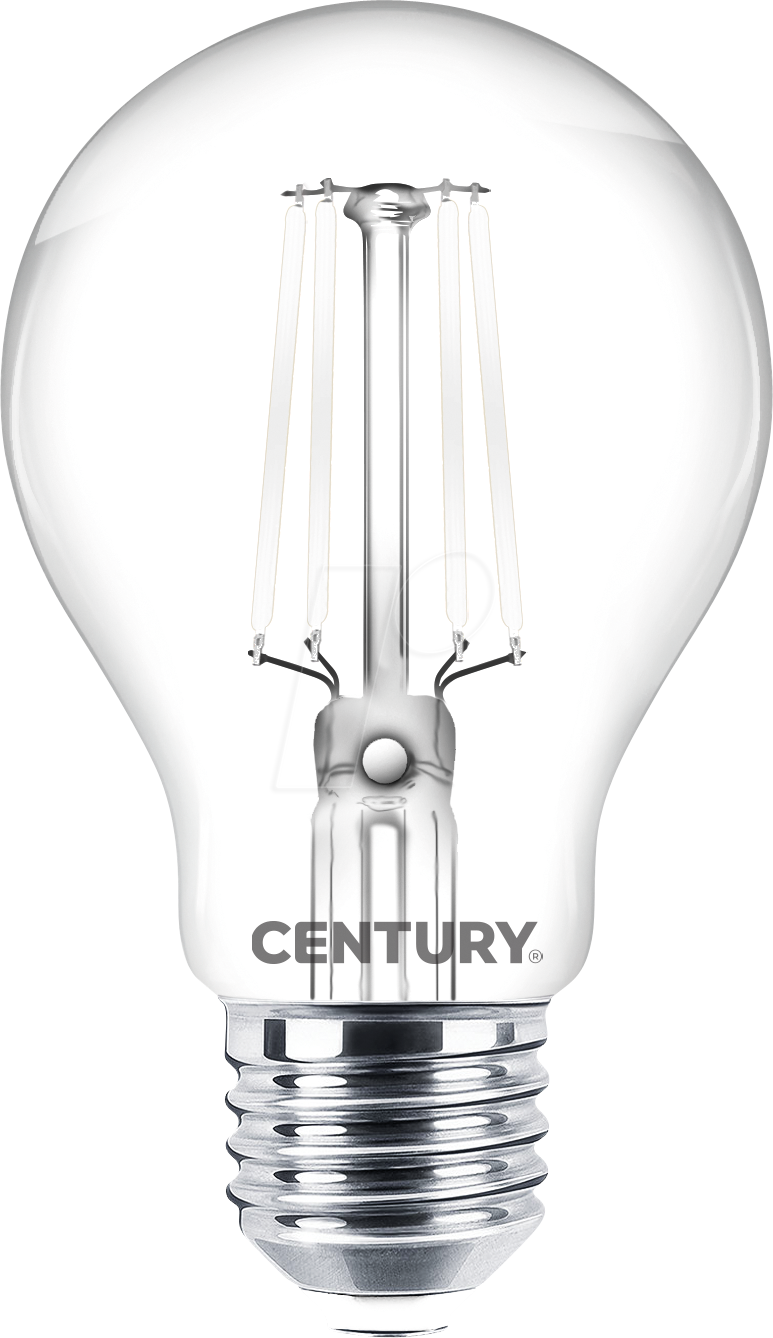 CEN ING3W752727 - LED-Lampe E27, 7,5 W, 806 lm, 2700 K, Filament, weiß von Century