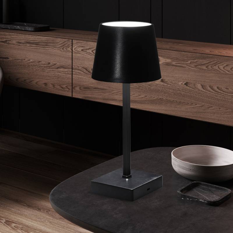 LED Tischleuchte, Akku, Touchfunktion, dimmbar, H 26 cm von Cepewa