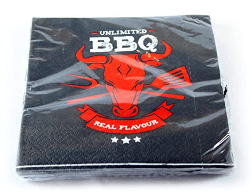 Servietten BBQ 20er Pack, Papierservietten, BBQ Grillparty, grillen, 33x33 cm Servietten BBQ 20er Pack, Papierservietten, BBQ Grillparty, grillen, 33x33 cm von Cepewa