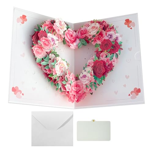 Mothers Day 3D Greeting Card, Floral Pop-Up Card, Elegant Paper Design, Exquisite Compact Craftsmanship, Sentimental Gift for Mom Grandmother Friends Birthday Celebration von Ceprznvey