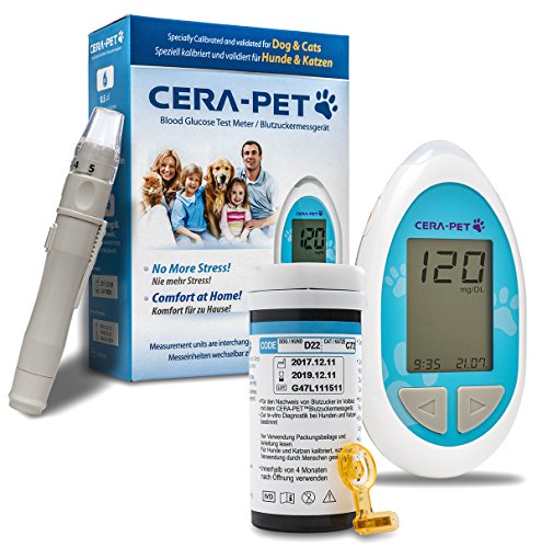 Cera-Pet Blutzuckermessgerät für Hunde und Katzen - komplettes Starterset von Cera-Pet