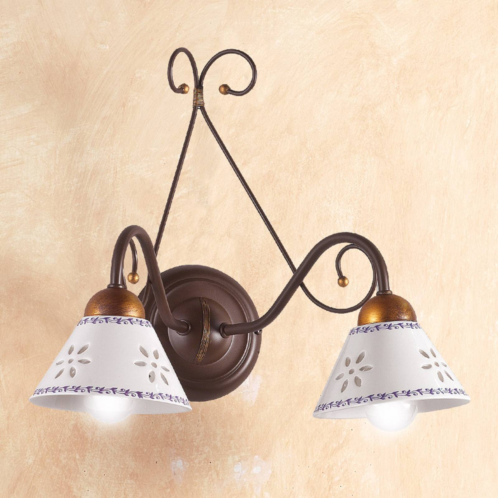2-flammige Wandleuchte LIBERTY 2-flammige Wandleuchte LIBERTY von Ceramiche