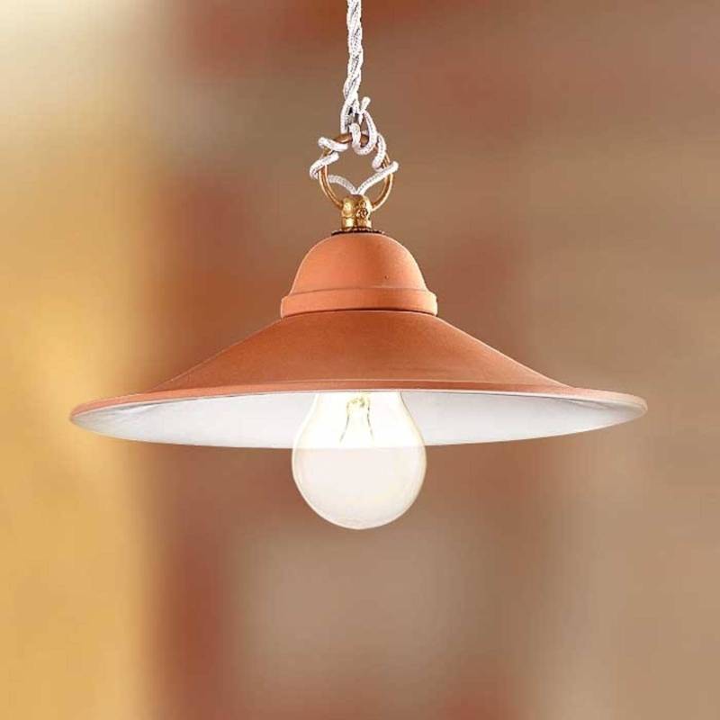 Hängeleuchte GIULIA mit Keramikschirm 43 cm von Ceramiche