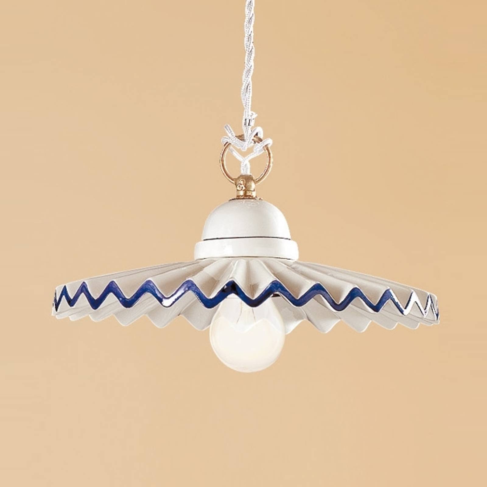 Pendelleuchte PIEGHE im Landhauslook 28 cm Pendelleuchte PIEGHE im Landhauslook 28 cm von Ceramiche