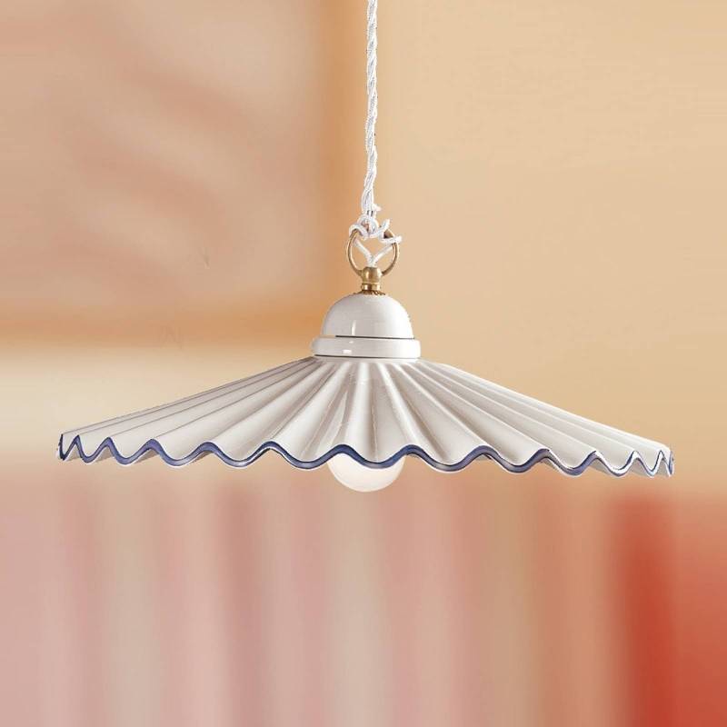 Pendelleuchte PIEGHE im Landhauslook 43 cm von Ceramiche
