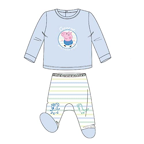 Cerdá Mädchen Velour Cotton Peppa Wutz Gamasche Set, blau, 1 año von Cerdá