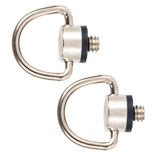 1/4 Zoll Schraube Adapter,Schraubhalterung Kamera,2 Stück Kameragurtschraube,1/4 D-Ring-Schrauben für Kamerastativ,DSLR-Kamera,Stativ Stativ,Einbeinstativ,Teleskop-Kugelkopf,Objektivkragen(Silber) von Cerioll