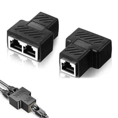 2 Stück LAN Splitter Verteiler,LAN Netzwerk Splitter,RJ45 LAN Splitter,RJ45 Splitter Adapter Buchse,RJ45 Splitter,Ethernet Splitter,Ethernet-Kabeladapter,LAN Splitter 1 auf 2 Gleichzeitig Adapter 2 Stück LAN Splitter Verteiler,LAN Netzwerk Splitter,RJ45 LAN Splitter,RJ45 Splitter Adapter Buchse,RJ45 Splitter,Ethernet Splitter,Ethernet-Kabeladapter,LAN Splitter 1 auf 2 Gleichzeitig Adapter von Cerioll