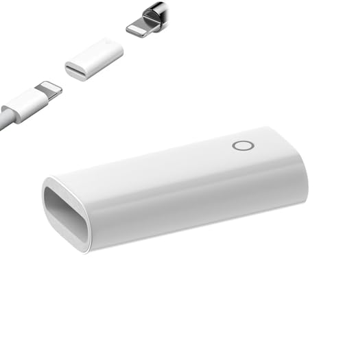 Cerioll Ladeadapter Kompatibel mit Apple Pencil, Adapter Kompatibel mit Apple Pencil, Pencil Adapter, Lade Pencil Adapter Ladegerät, Buchse Adapter Kompatibel mit Apple Pencil (1 Generation) von Cerioll