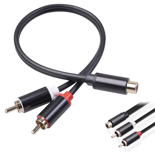 Cinch Klinke Adapter, Klinke auf Cinch Kabel, Cinch zu 3.5mm Kabel, 3,5 mm Klinke auf 2 Cinch Kabel, 3,5mm Klinke Chinch Stereo Audio Kabel, Cinch Stecker auf 3,5 mm Buchse Stereo Audio Adapter Kabel Cinch Klinke Adapter, Klinke auf Cinch Kabel, Cinch zu 3.5mm Kabel, 3,5 mm Klinke auf 2 Cinch Kabel, 3,5mm Klinke Chinch Stereo Audio Kabel, Cinch Stecker auf 3,5 mm Buchse Stereo Audio Adapter Kabel von Cerioll