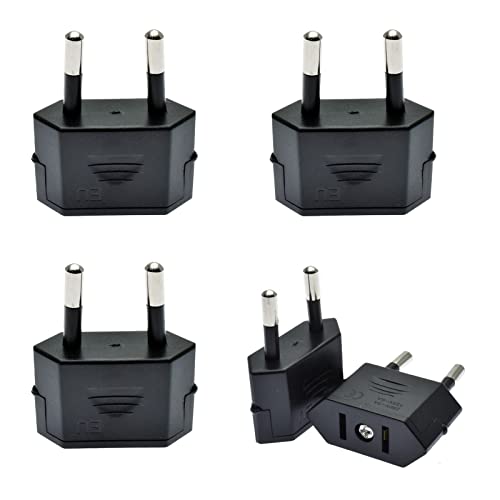 EU Stecker Adapter, US auf EU Reisestecker, 5 Stück Reisestecker-Adapter USA zu EU, US zu EU Reisestecker Schutzkontakt Adapter, US Adapter EU, USA auf EU Reisestecker, US auf EU Reisestecker Stecker EU Stecker Adapter, US auf EU Reisestecker, 5 Stück Reisestecker-Adapter USA zu EU, US zu EU Reisestecker Schutzkontakt Adapter, US Adapter EU, USA auf EU Reisestecker, US auf EU Reisestecker Stecker von Cerioll