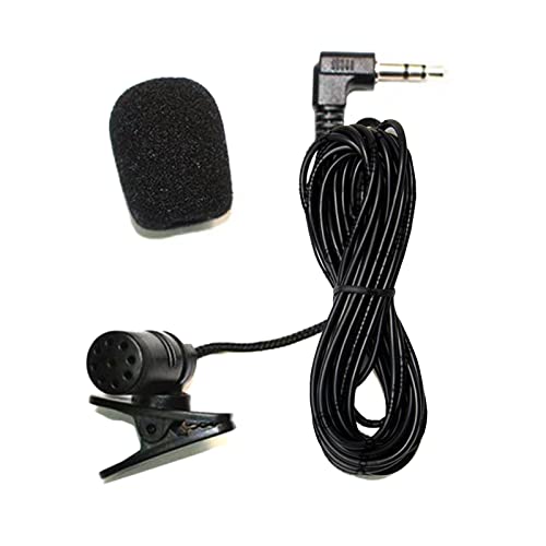 Mikrofon 3,5mm,3,5mm Externes Mikrofon,Automikrofon Stereo,Autoradio Mikrofon,Auto Externes Mikrofon,3,5mm Freisprecheinrichtung Anruf Sprachempfang,Externes Freisprechmikrofon,Lavalier Mikrofon von Cerioll