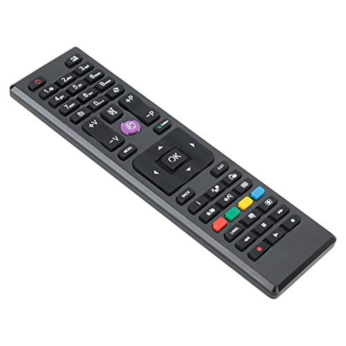 RC4875 Universal-TV-Fernbedienung Gebrauchsfertige LED-TV-Fernbedienung für JVC Telefunken TE22275B35TXG TE32182B301C10 CR-TV20-100 SL48990 XD28HDV FLE40382SMART von Cerlingwee