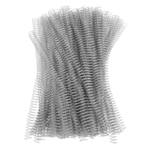 100 -Pack -Plastikspiralbindungsspulen, 14,3 mm 9/16 -Zoll, 115 Blechkapazität, 4: 1 -Tonhöhe, 48 Zähne, für A4 -Papier, Schüler und Mitarbeiter, Bindungsbindungsstacheln (Silver) von Cerlyiont