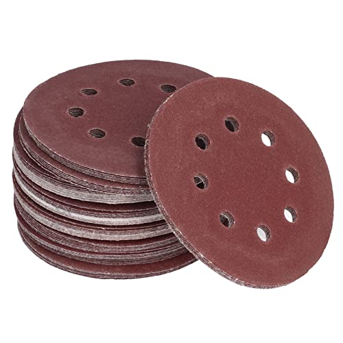 125 Stcs 5 Zoll 8-Loch-Haken und Schleifscheibenscheiben-Schleifpapier, 5 Zoll 8 Löcher Schleifscheiben, gemischtes Sandpapier für zufällige Orbitalschleifer (60, 80, 100, 120, 125 Stcs 5 Zoll 8-Loch-Haken und Schleifscheibenscheiben-Schleifpapier, 5 Zoll 8 Löcher Schleifscheiben, gemischtes Sandpapier für zufällige Orbitalschleifer (60, 80, 100, 120, von Cerlyiont