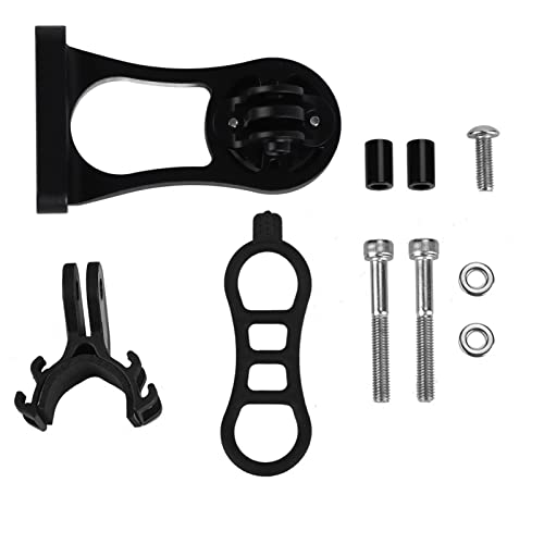 Cerlyiont Aluminium Alloy Bicycle Computer Mount Holder, Bicycle Odometer Comupter Extension Mount, Bike Handlebar Extension Bracket Adapter for (Mit GoPro -Sitz + Lampenclip) von Cerlyiont