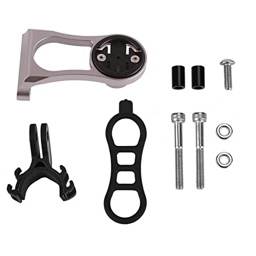 Cerlyiont Aluminium Alloy Bicycle Computer Mount Holder, Bicycle Odometer Comupter Extension Mount, Bike Handlebar Extension Bracket Adapter for (Mit GoPro -Sitz + Lampenclip) von Cerlyiont