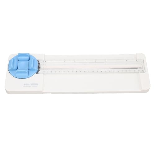Paper Cutter, Paper Trimmer, 4in1 Paper Cutters for Crafting, Multi Function Paper Slicer with Straight, Wavy, Dotted, and Creasing, Scrapbooking Tool for Cutting Cardstock, Coupon (Blue) von Cerlyiont