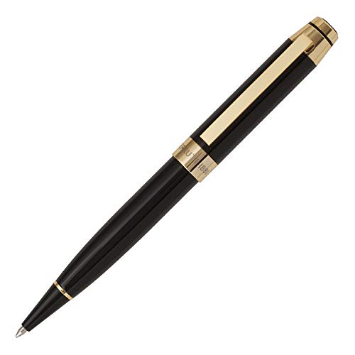 Cerruti 1881 Heritage Kugelschreiber aus Messing in der Farbe Schwarz-Gold, Länge: 14cm, NST0894 von Cerruti