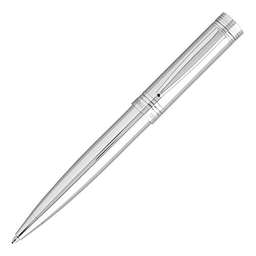 Cerruti 1881 Kugelschreiber Zoom in der Farbe Silber mit blauer Mine, NST2094, 1 Stück (1er Pack) von Cerruti