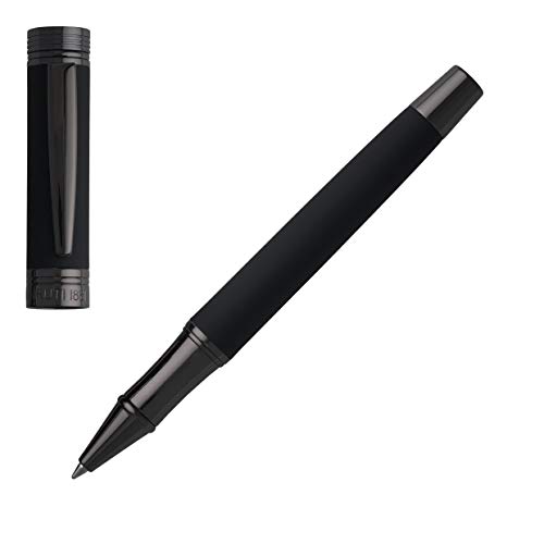 Cerruti Tintenroller 1881 Zoom Soft Black aus Messing in der Farbe Schwarz, Schriftfarbe Schwarz, Länge: 13,5cm, NSG9145A von Cerruti