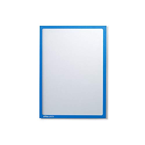 EUROKRAFTpro Magnetische Infotasche DIN A4, BxH 225 x 312 mm Rahmen blau, VE 10 Stk von Certeo