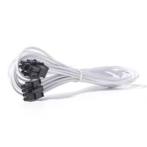 16 AWG CPU-Kabel für Seasonic, 68 cm (27 Zoll) Stecker auf Stecker PSU, 8-polig auf 4 + 4-poliges EPS-Kabel, ummanteltes CPU-Stromkabel für Seasonic Focus Prime modulares Netzteil (70 cm) von Certusfun