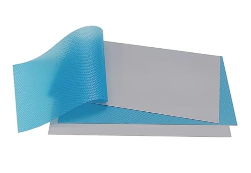 Certusfun Wärmeleitpads, 2 Stück, 6 W/mK 100 x 50 x 2 mm, Platin, hohe Wärmeleitpulver, Silikon-Pad für PC PS5 PS4 Laptop GPU CPU SSD VRAM Auto TV IC LED Kühler von Certusfun