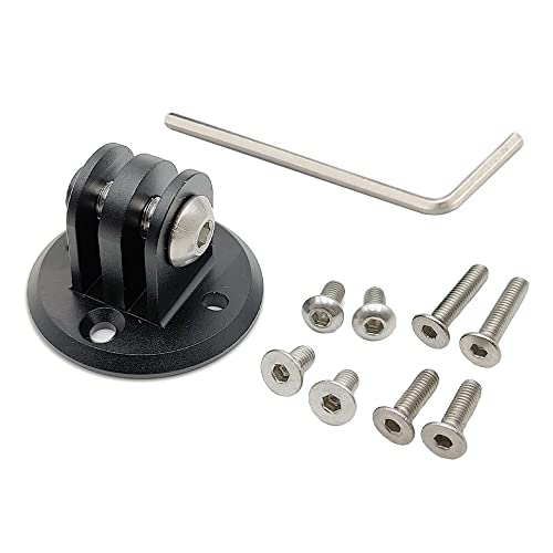 Cestbon Mount Combo Adapter für Garmin Edge, kompatibel mit Kamera oder Scheinwerfer, Schnellspanner, Frontmontage, erweiterter Universaladapter von Cestbon