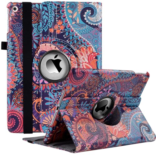 Ceysin Drehbare Hülle für iPad 9th Generation (2021) / 8th Generation (2020) / 7th Gen (2019) 10.2 Zoll - 360 Grad drehbare Schutzhülle Ständer Cover mit Auto Wake Sleep Funktion (Perlis) von Ceysin