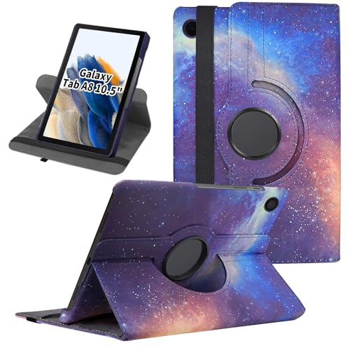 Ceysin Rotierende Hülle für Samsung Galaxy Tab A8 10,5 Zoll 2021 2022 Tablet (SM-X205N/X200N/X207), 360 Grad drehbare Schutzhülle mit Auto Wake Sleep für Samsung A8 Tablet (Galaxy) von Ceysin