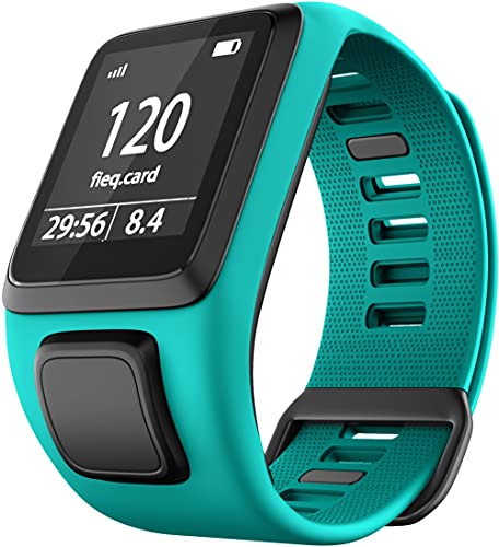 Chainfo Armband kompatibel mit TomTom Spark/Spark 3 / Runner 2 / Runner 3 / Golfer 2 / Adventurer, Silikon Sportarmband Uhr Band Strap Ersatzarmband Uhrenarmband (Pattern 9) von Chainfo