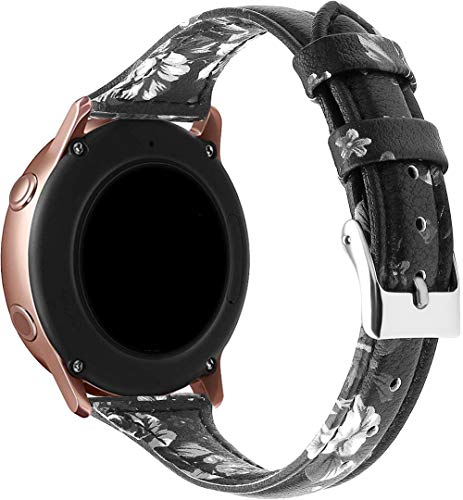 Chainfo Schnellverschluß Uhrenarmbänder kompatibel mit Amazfit Bip/Bip Lite/Bip U/Bip S/ZEPP E/GTS 4 mini, Vintage Leder Armband Ersatband für Herren Damen NO220831 (20mm, Pattern 9) von Chainfo