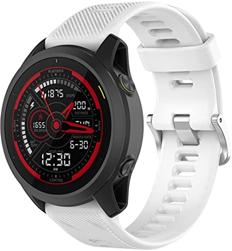 Chainfo Silikon Uhrenarmband kompatibel mit Garmin Forerunner 745, mit Schnellverschluss (Pattern 7) von Chainfo