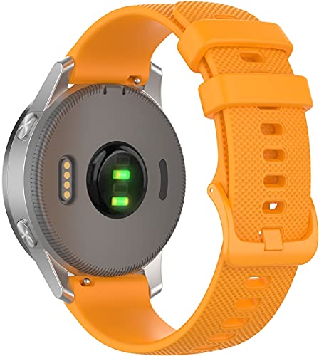 Chainfo Silikon Uhrenarmband kompatibel mit Garmin Venu/Venu SQ/Venu Sq Music/Vivomove HR Sport, mit Schnellverschluss (20mm, Pattern 6) von Chainfo