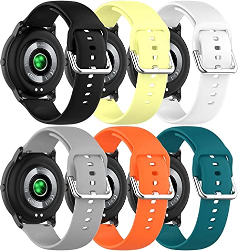 Chainfo Uhrenarmband kompatibel mit Xiaomi Haylou Solar LS05 / Haylou RT LS05S, Premium Weiches Silikon Verstellbarer Ersatzgurt (6-Pack J) von Chainfo