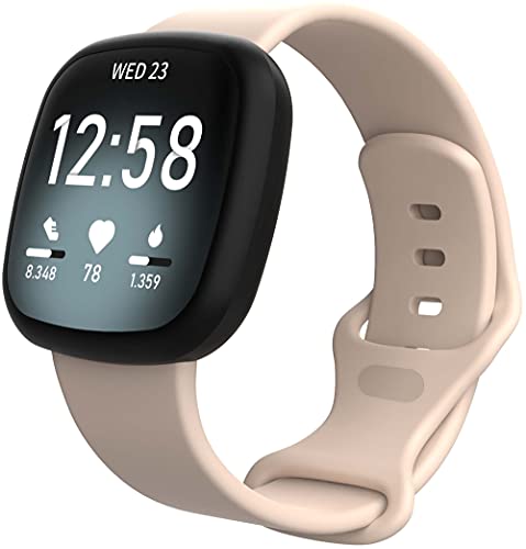 Chainfo kompatibel mit Fitbit Versa 3 / Fitbit Sense Soft Silikon Classic Ersatz Uhrenarmbänder (Pattern 13) von Chainfo