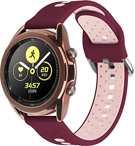 Chainfo kompatibel mit Galaxy Watch 46mm / Galaxy Watch 3 45mm Soft Silikon Classic Ersatz Uhrenarmbänder (22mm, Pattern 10) von Chainfo