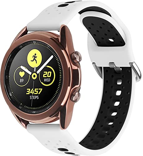 Chainfo kompatibel mit Galaxy Watch 46mm / Galaxy Watch 3 45mm Soft Silikon Classic Ersatz Uhrenarmbänder (22mm, Pattern 6) von Chainfo