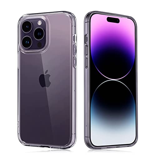 Chalpr Hülle Kompatibel mit iPhone 14 Pro Max hohe Transparenz Ultra Dünn TPU Handyhülle, Rundum Kameraschutz Passgenau Soft Silikon Case, Kratzfest Stoßfest Anti-Vergilbung 14 Pro Max Schutzhülle von AUNEOS
