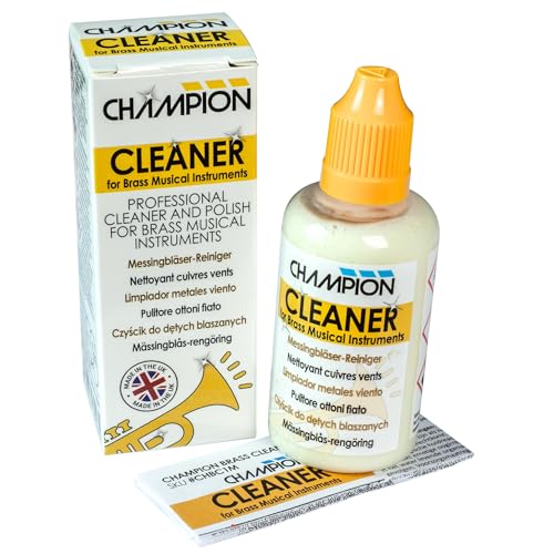 Champion Reiniger für Messing-Musikinstrumente – 50 ml Poliercreme für Trompete, Kornett, Euphonium, Tuba und mehr – erhält Glanz und Hygiene – hergestellt in Großbritannien Champion Reiniger für Messing-Musikinstrumente – 50 ml Poliercreme für Trompete, Kornett, Euphonium, Tuba und mehr – erhält Glanz und Hygiene – hergestellt in Großbritannien von Champion
