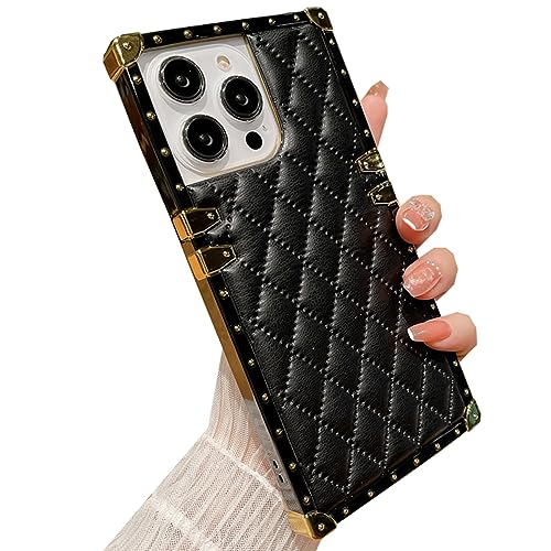 Changjia Schutzhülle für iPhone 15 Pro Max für Damen, niedliche, luxuriöse goldene Dekoration, Ecken, weicher TPU-Stoßdämpfer, elegant, stoßfest, PU-Leder-Rückseite, Mädchen-Schutzhülle für iPhone 15 Changjia Schutzhülle für iPhone 15 Pro Max für Damen, niedliche, luxuriöse goldene Dekoration, Ecken, weicher TPU-Stoßdämpfer, elegant, stoßfest, PU-Leder-Rückseite, Mädchen-Schutzhülle für iPhone 15 von Changjia