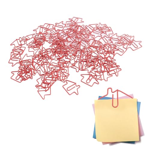 Changor 100 PCs House -geformte Papierclips, Lesezeichen Immobilienmakler Vorräte, Silber Fun Paperclips Masse für Kinderschule Büro Home Classroom Schreibtisch Zubehör Geschenke Changor 100 PCs House -geformte Papierclips, Lesezeichen Immobilienmakler Vorräte, Silber Fun Paperclips Masse für Kinderschule Büro Home Classroom Schreibtisch Zubehör Geschenke von Changor
